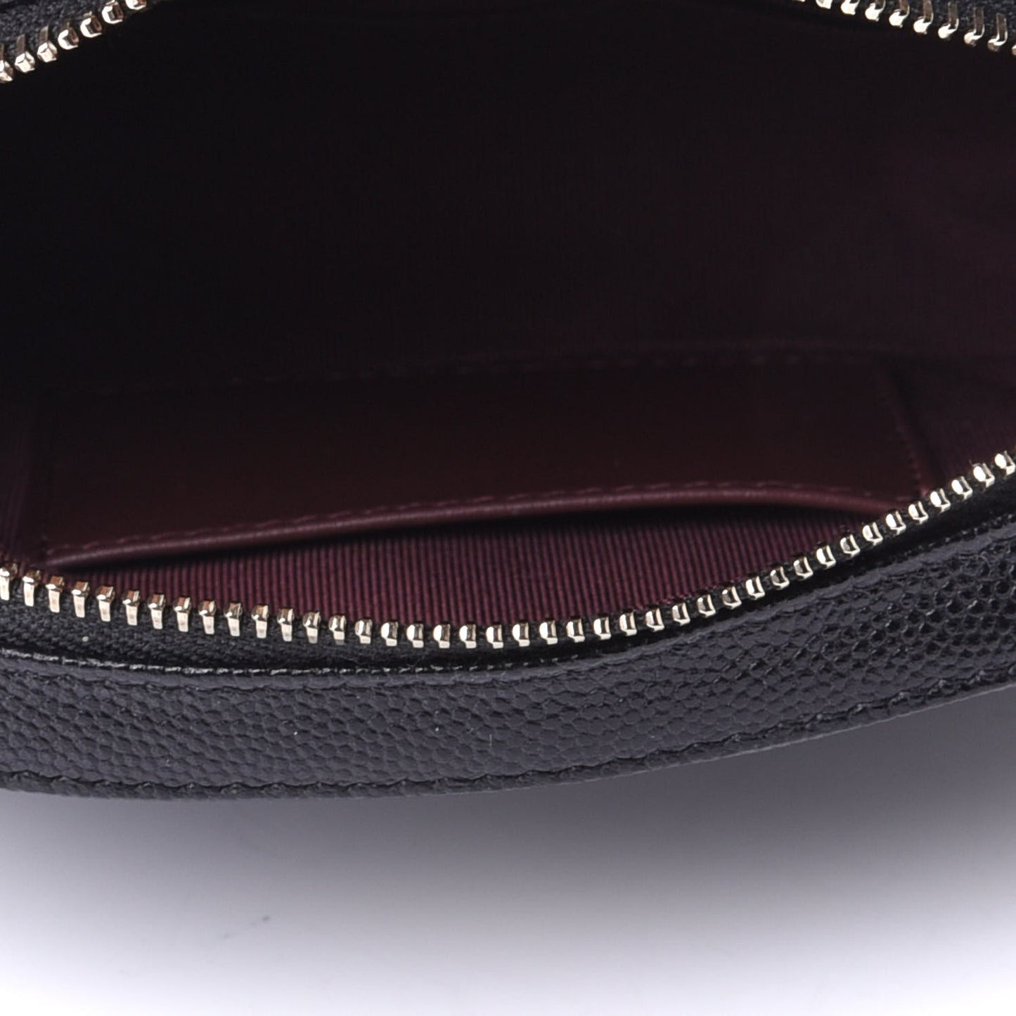 Caviar Quilted Vanity With Chain Black