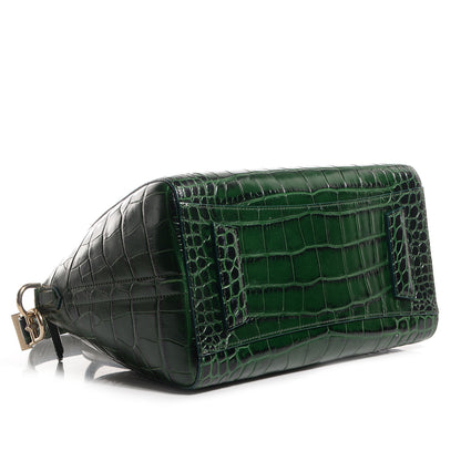 Givenchy Calfskin Crocodile Embossed Small Antigona Emerald 4 of 9