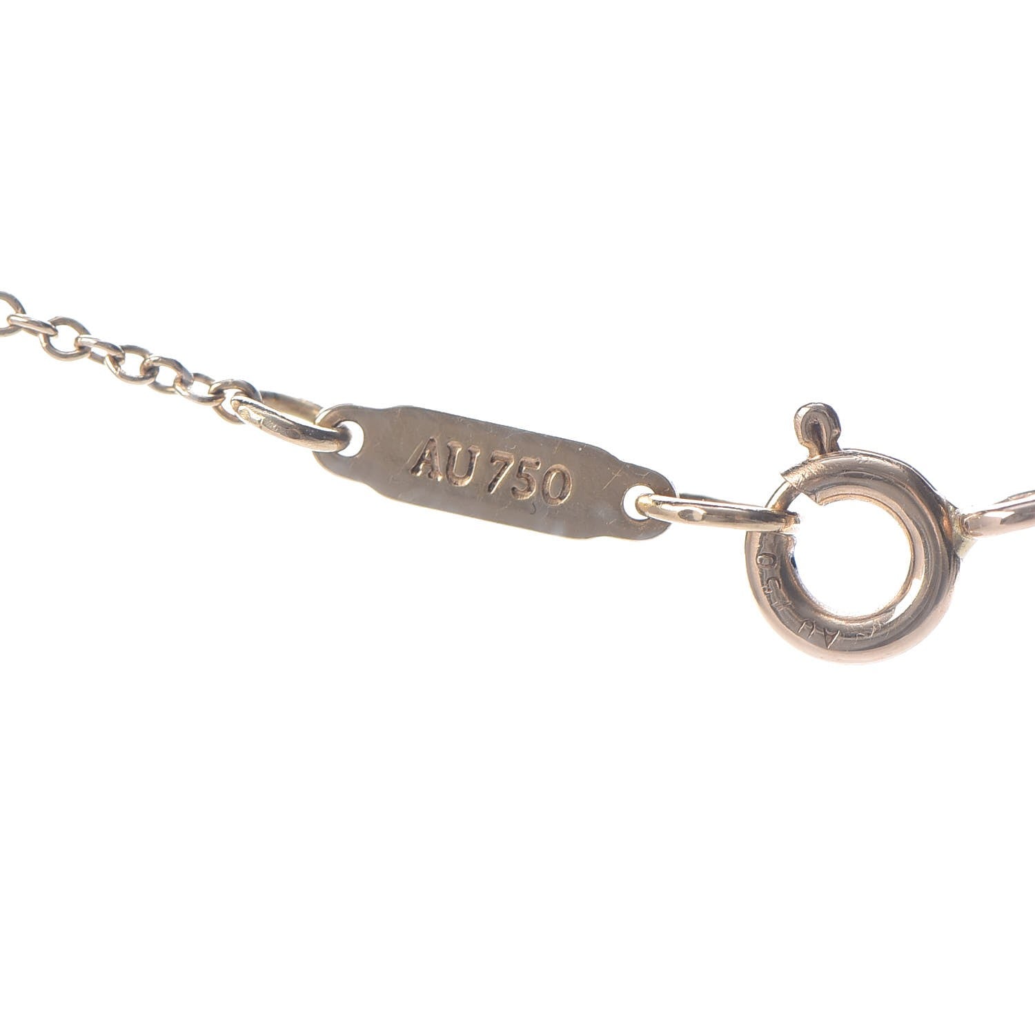 Tiffany 18K Yellow Gold Small X Pendant Necklace 5 of 8