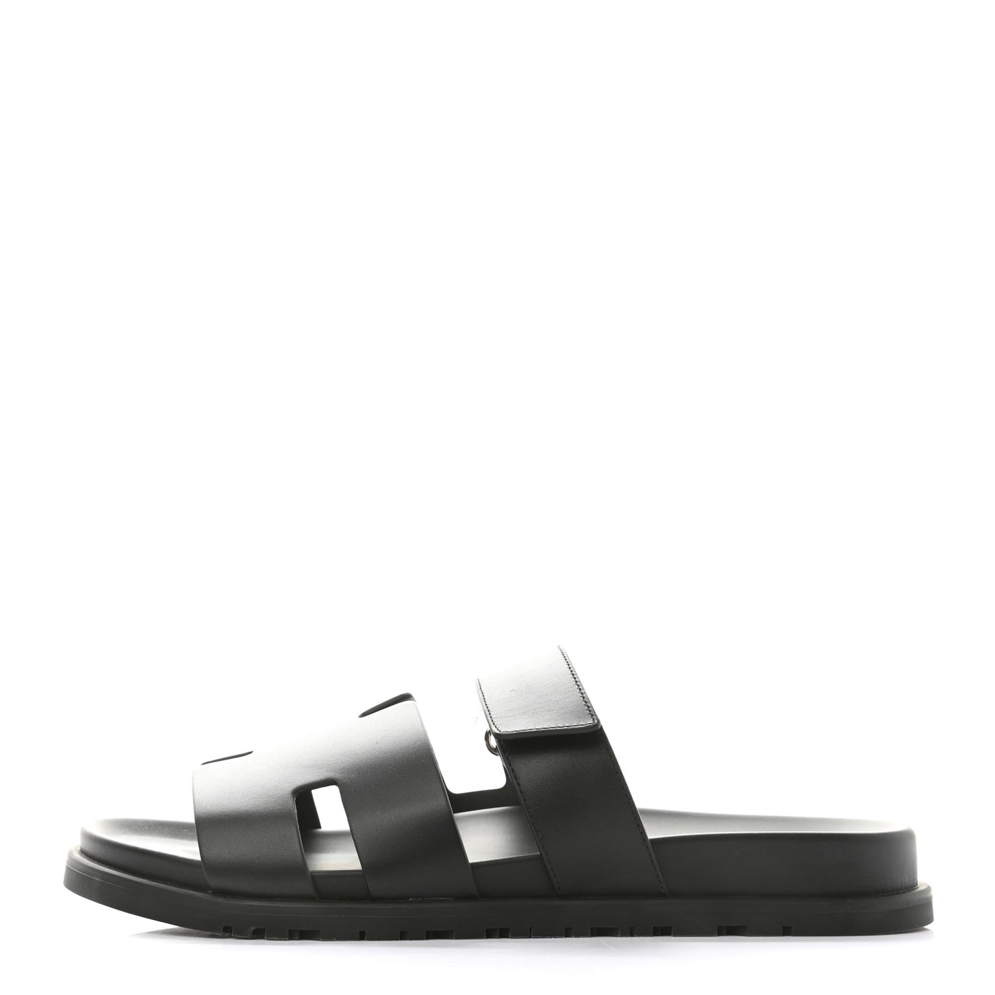 Calfskin Mens Chypre Sandals 44 Black