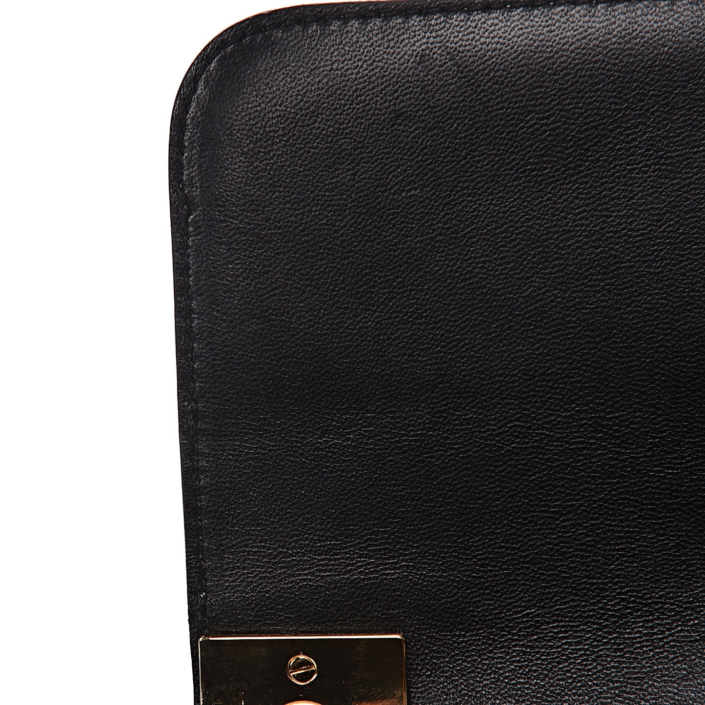 Nappa Striped B-Rockstud Flap Black Light Ivory