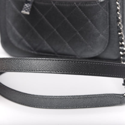 Chanel Metallic Caviar Small Coco Curve Vanity Bag Black Ruthenium 9 of 12