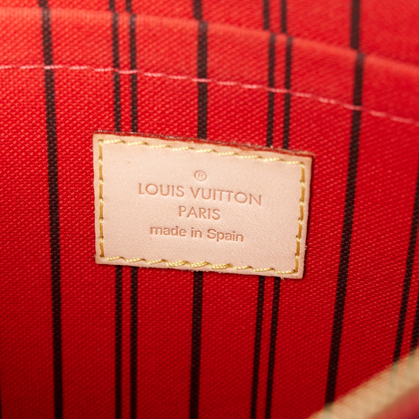 Monogram Neverfull MM GM Pochette Cherry