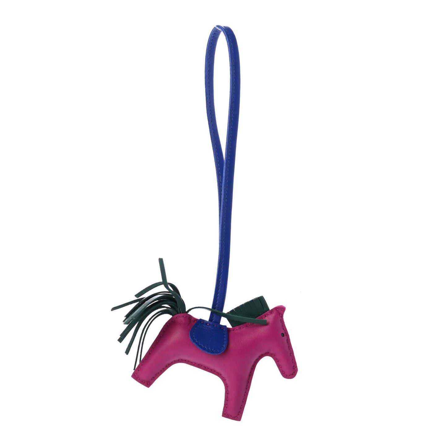 Milo Lambskin Grigri Rodeo Horse Bag Charm PM Rose Pourpre Bleu Electrique Malachite