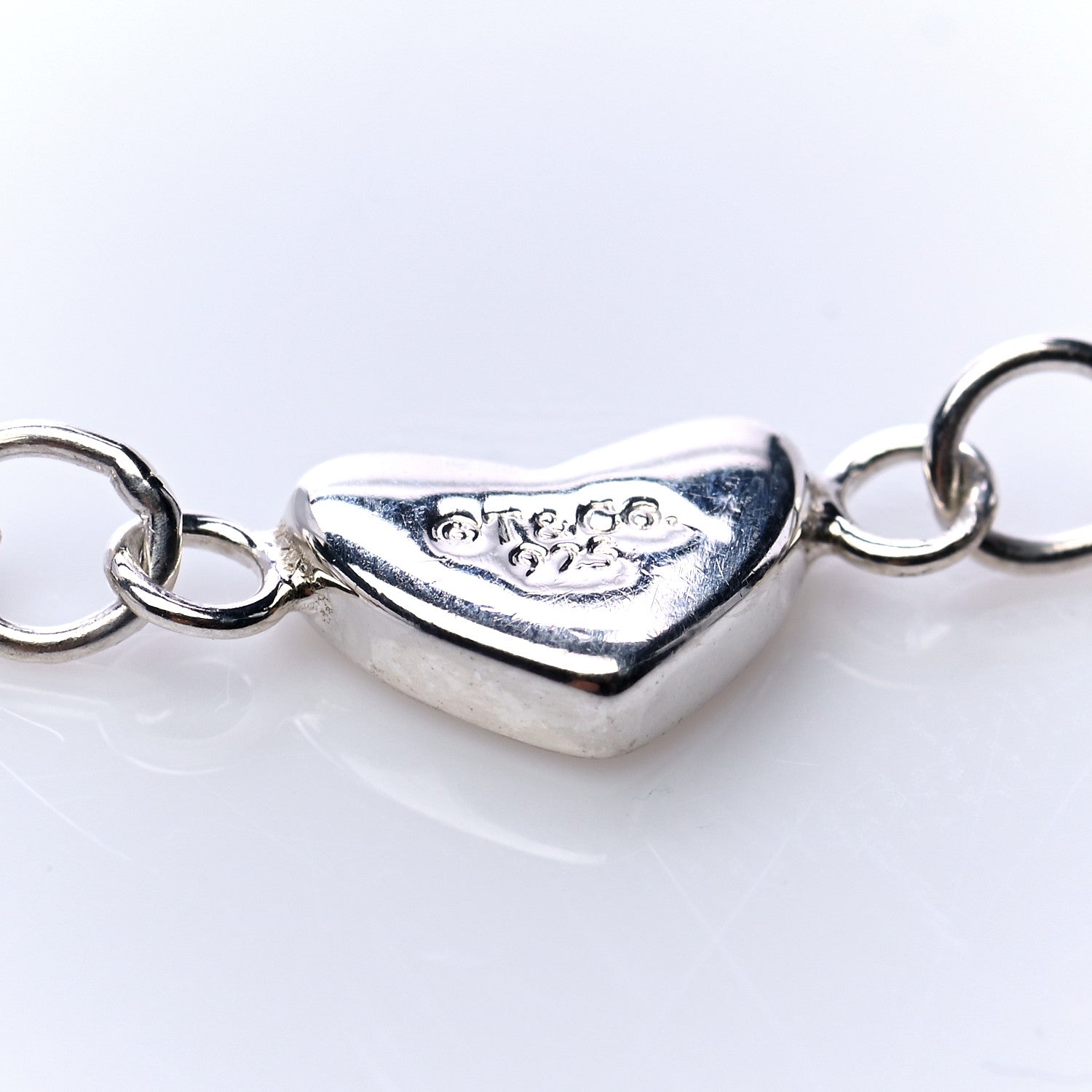 Tiffany Sterling Silver Elsa Peretti Open Heart Toggle Bracelet 6 of 7