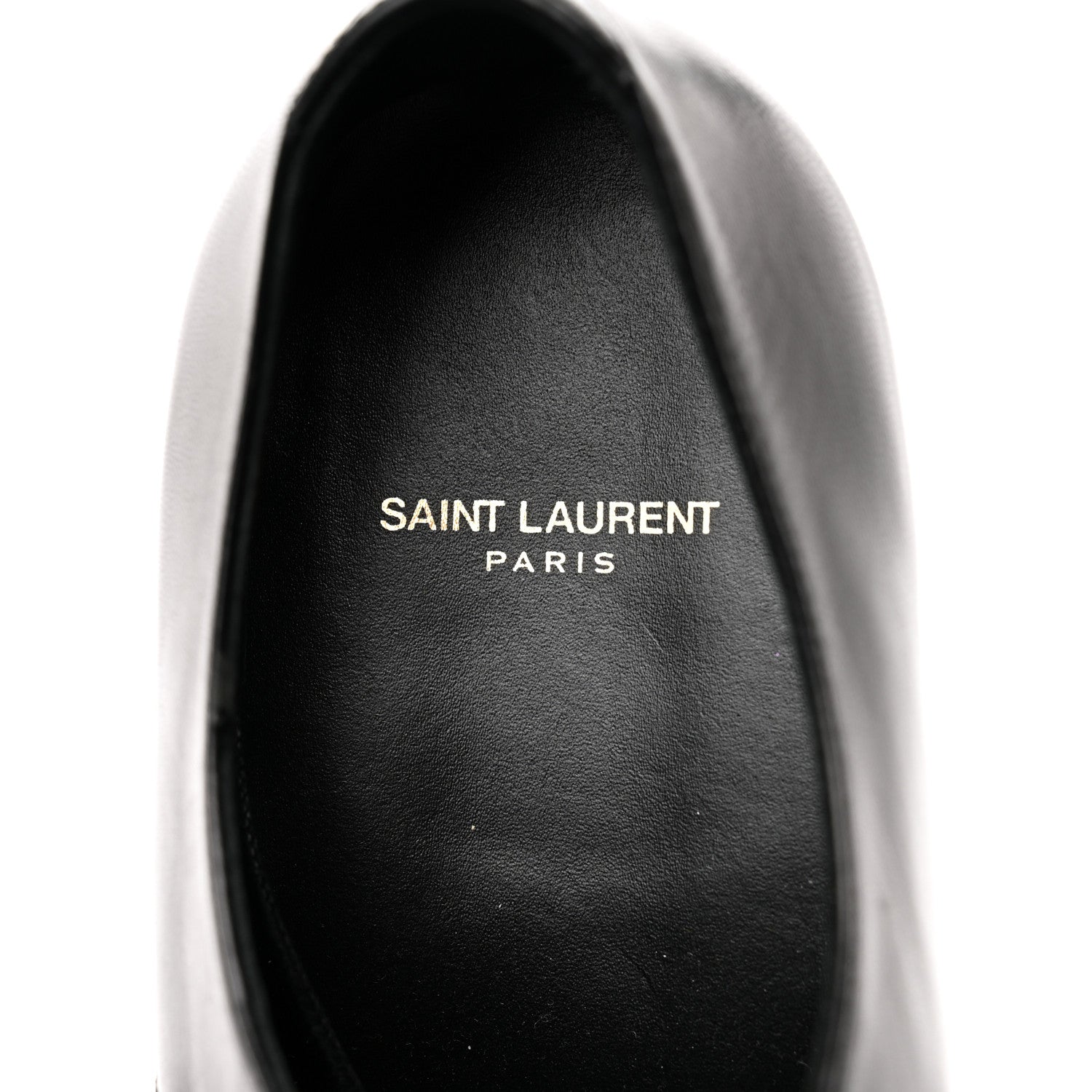 Saint Laurent Calfskin Lace Up Derby Shoes 39 Black 6 of 9