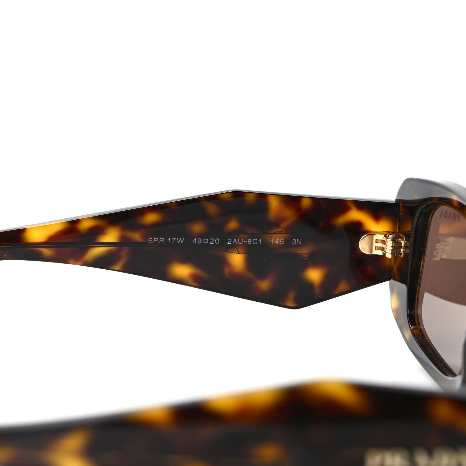 Prada Acetate Symbole Sunglasses SPR 17W Havana 7 of 8