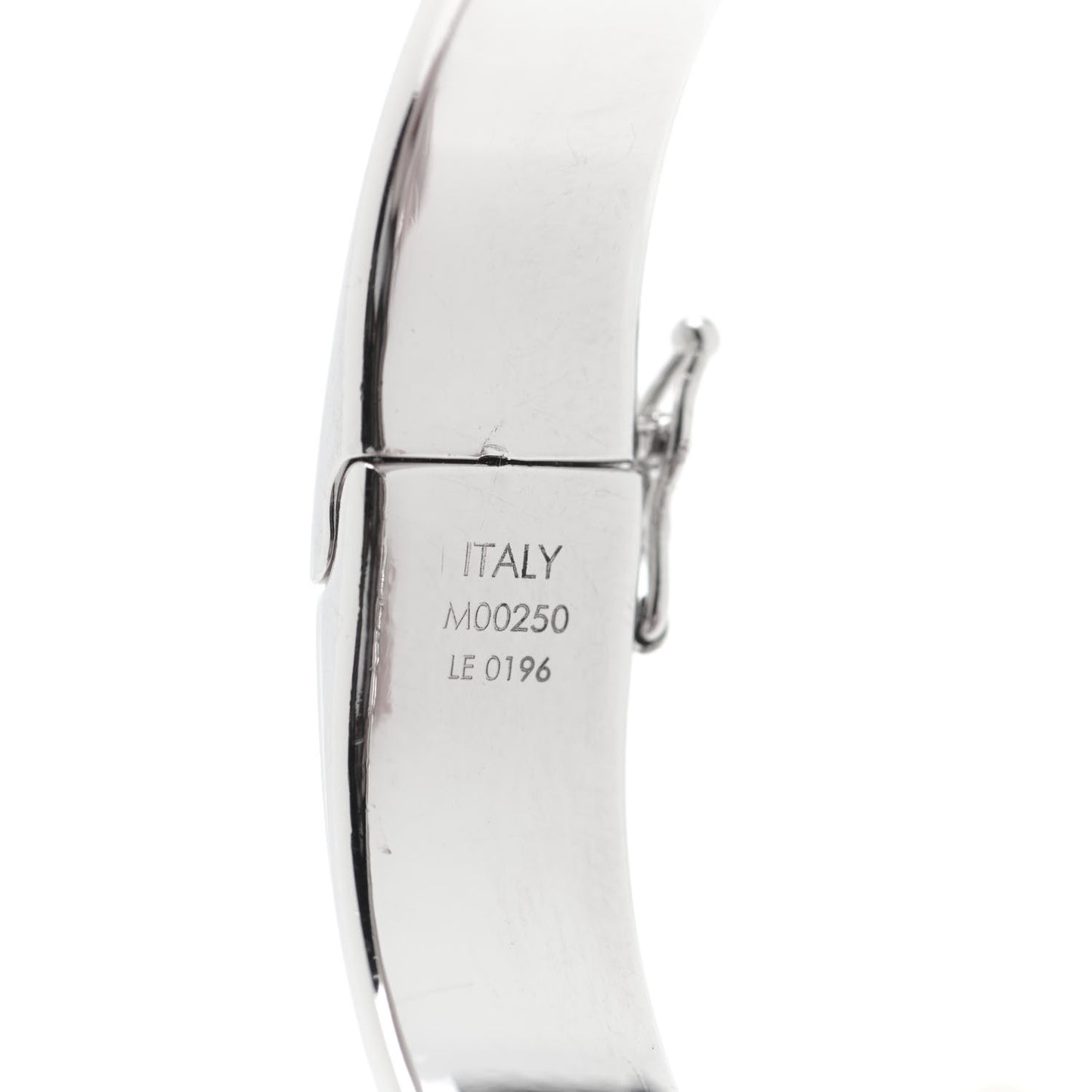 Brass Palladium Plated Nanogram Cuff M Silver