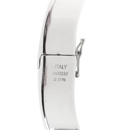 Louis Vuitton Brass Palladium Plated Nanogram Cuff M Silver 4 of 7