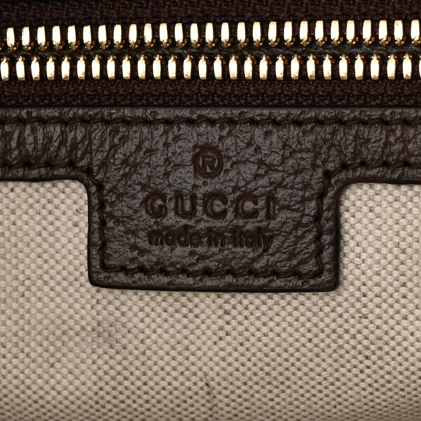 Monogram Jumbo GG Textured Dollar Calfskin Web Wristlet Messenger Bag Camel Ebony New Acero