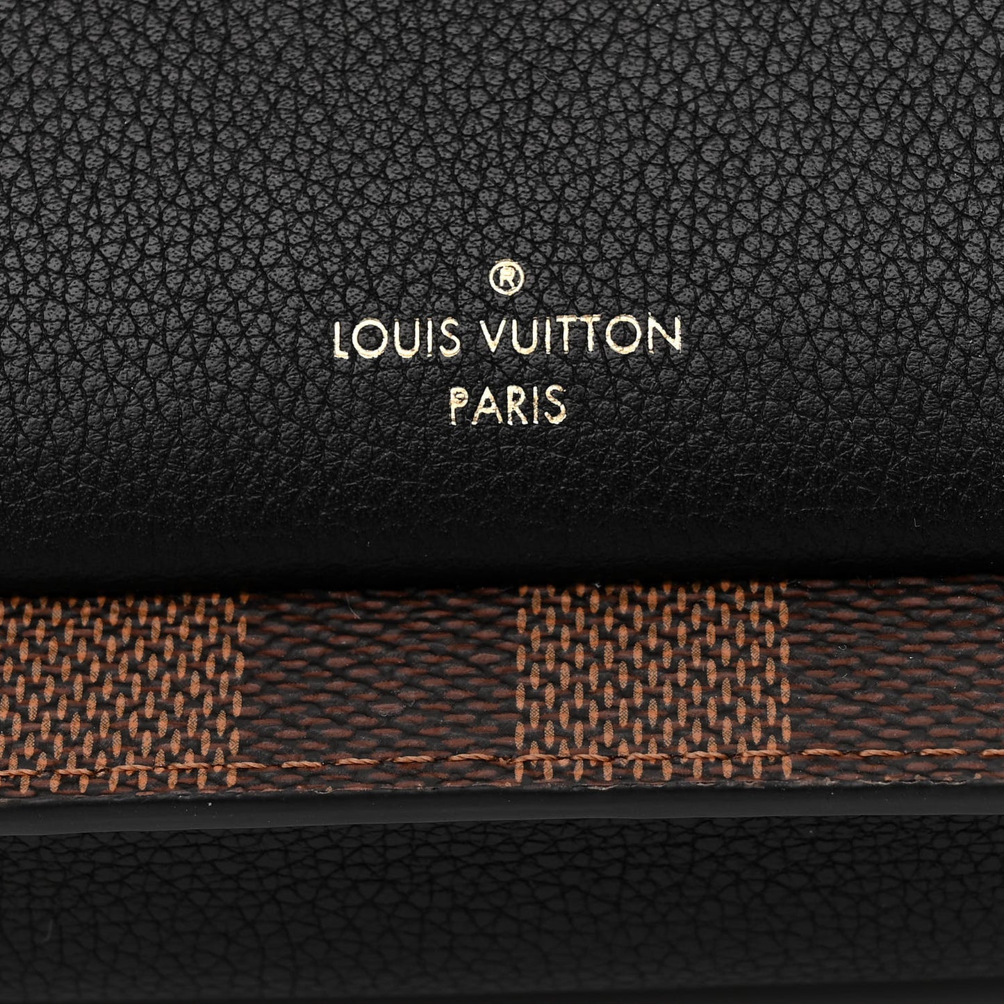 Damier Ebene Vavin Chain Wallet Black