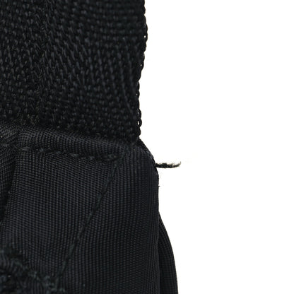 Prada Tessuto Nylon Stitched Shoulder Bag Black 10 of 12