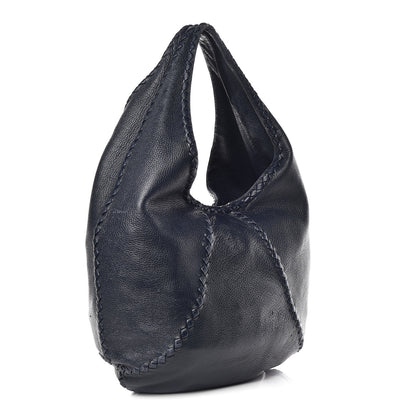 Bottega Veneta Cervo Deerskin Large Hobo China Blue 3 of 20
