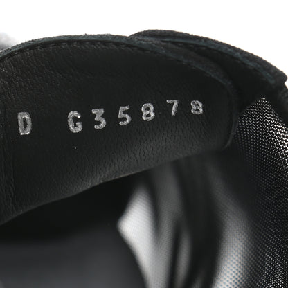 Chanel Calfskin Mesh Cap Toe CC Lace Up Oxford 39 Black 9 of 10