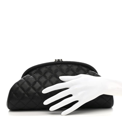 Chanel Caviar Quilted Timeless Clutch Black 2 of 7
