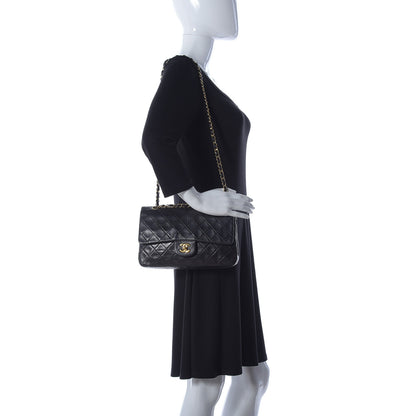 Chanel Lambskin Quilted Medium Double Flap Black 3 of 9