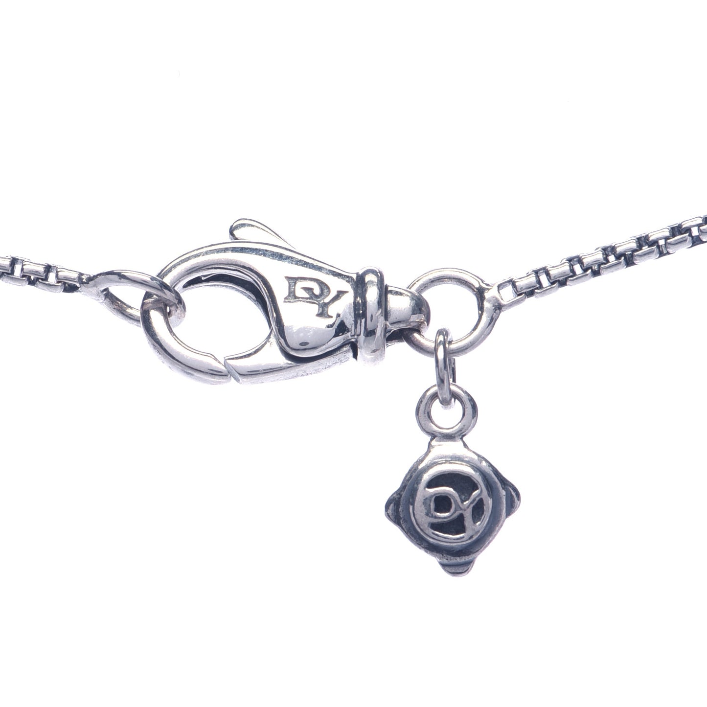 Sterling Silver Diamond Sculpted Cable Disc Necklace