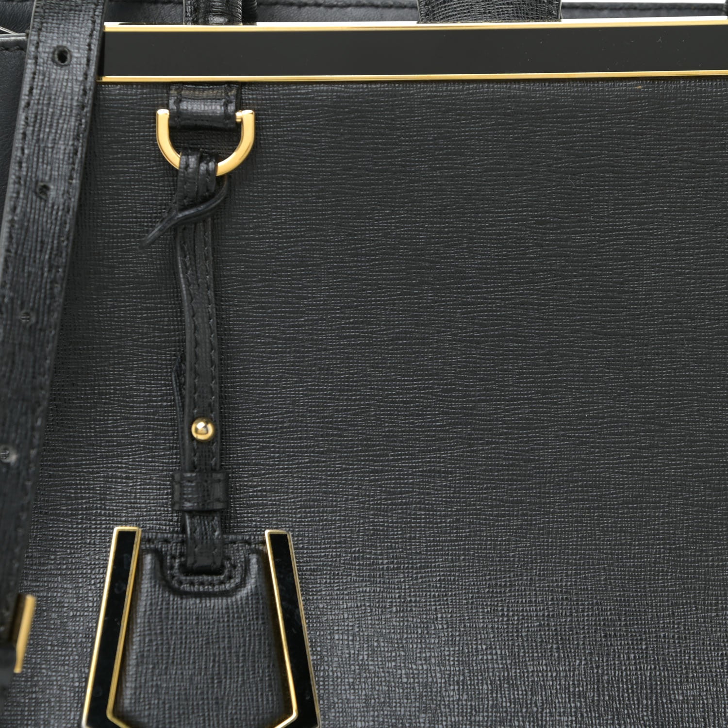 Fendi Vitello Elite Petite 2Jours Tote Black 7 of 19