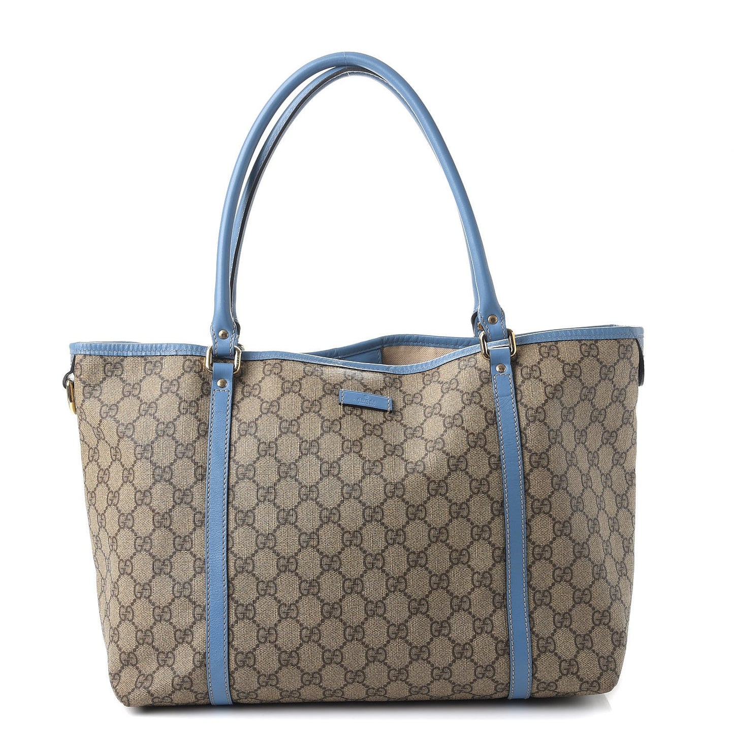 GG Plus Monogram Medium Joy Tote Light Blue