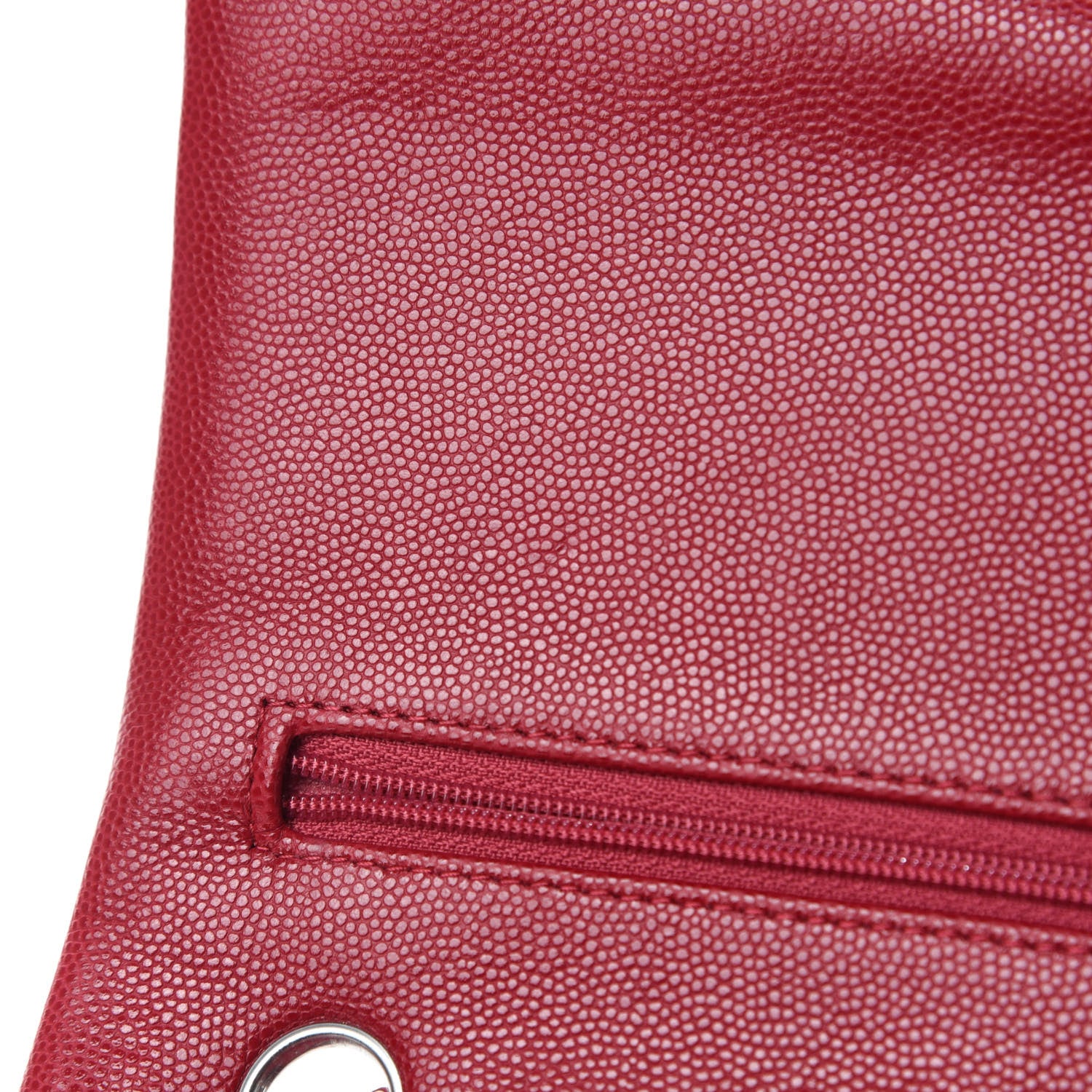 Chanel Caviar Quilted Jumbo Double Flap Red 9 of 15
