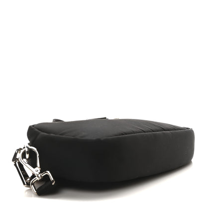 Prada Tessuto Soft Nylon Small Convertible Crossbody Wristlet Black Fuoco 4 of 10