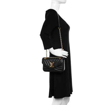 Louis Vuitton Calfskin New Wave Chain PM NM Black 2 of 9