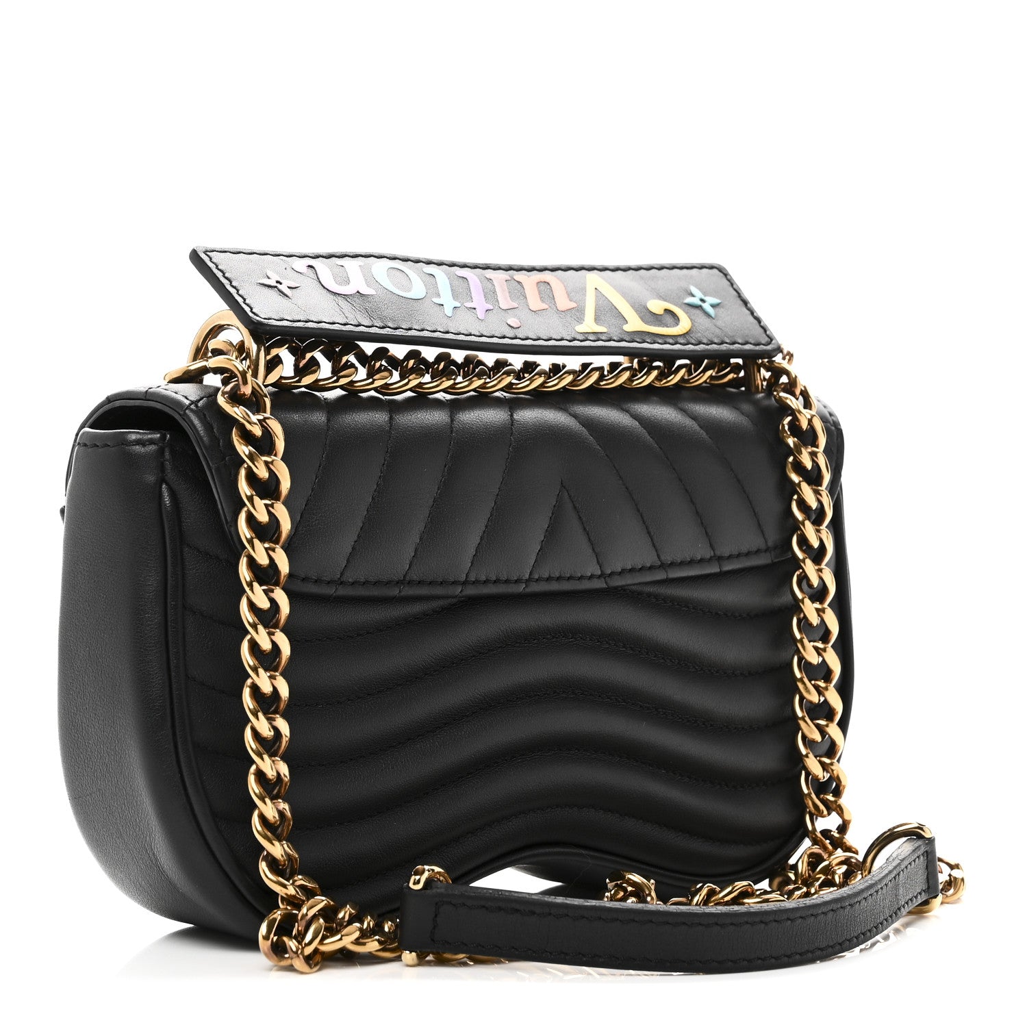 Louis Vuitton Calfskin New Wave Chain PM Black 1841633 – FASHIONPHILE
