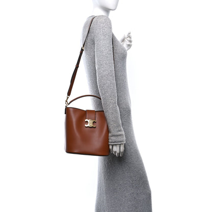 Celine Smooth Calfskin Triomphe Medium Louise Bag Tan 2 of 11