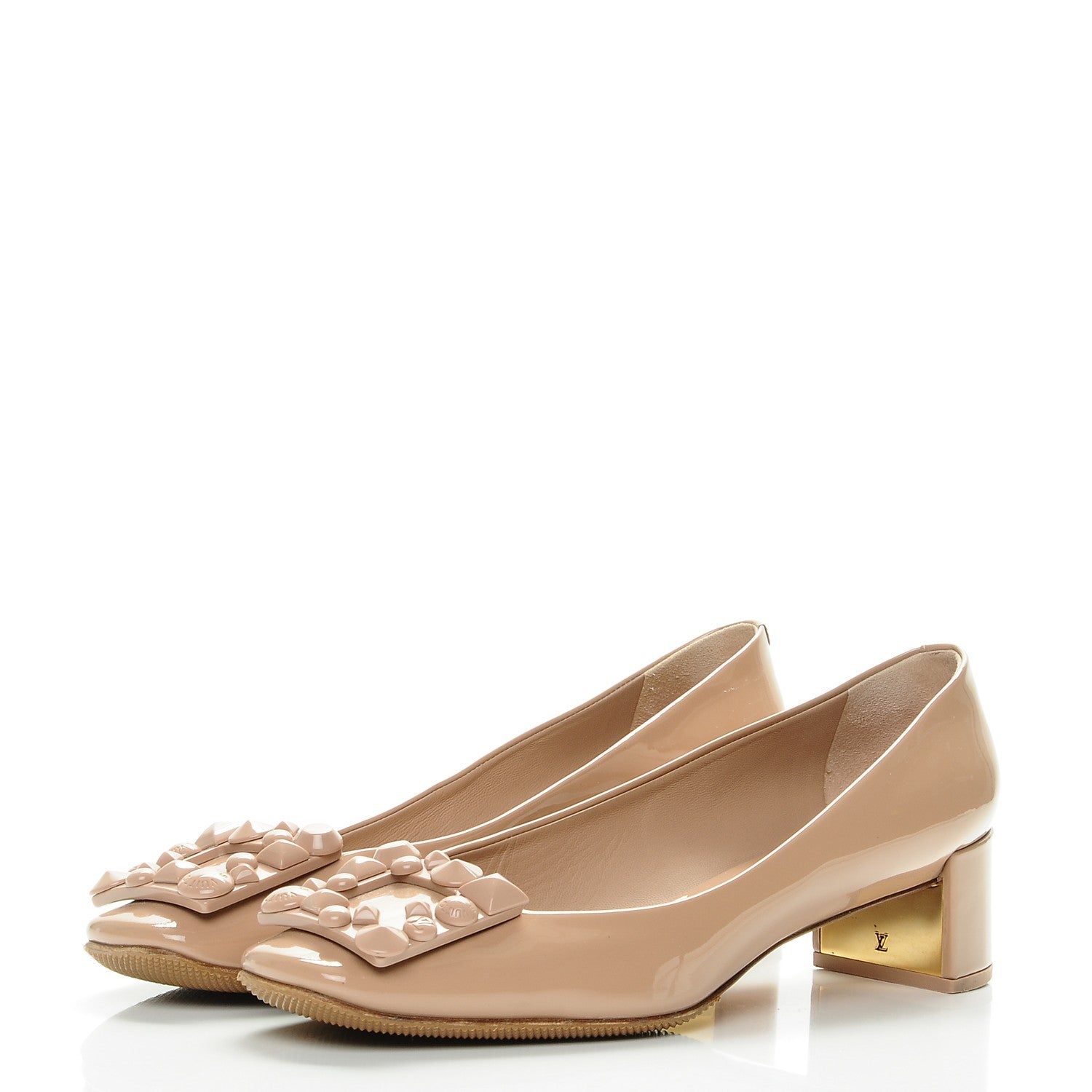 Louis Vuitton Patent Calfskin Loafer Heels 38.5 3 of 8