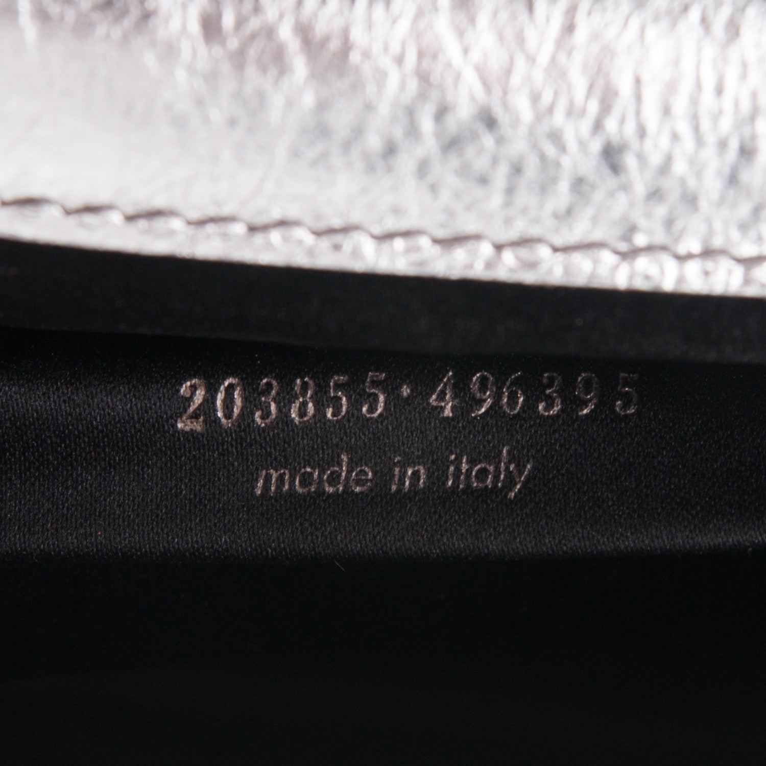 Saint Laurent Metallic Calfskin Monogram Large Belle De Jour Clutch Silver 7 of 7