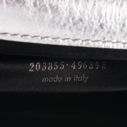 Saint Laurent Metallic Calfskin Monogram Large Belle De Jour Clutch Silver 7 of 7