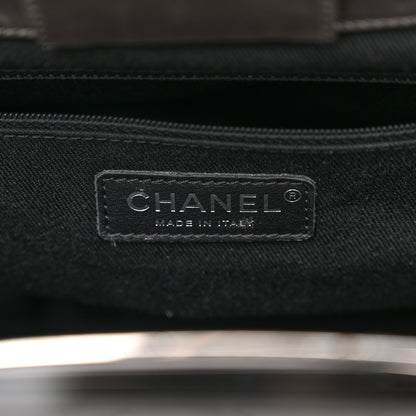 Chanel Glazed Calfskin Quilted Small CC Delivery Tote Grey 6 of 14