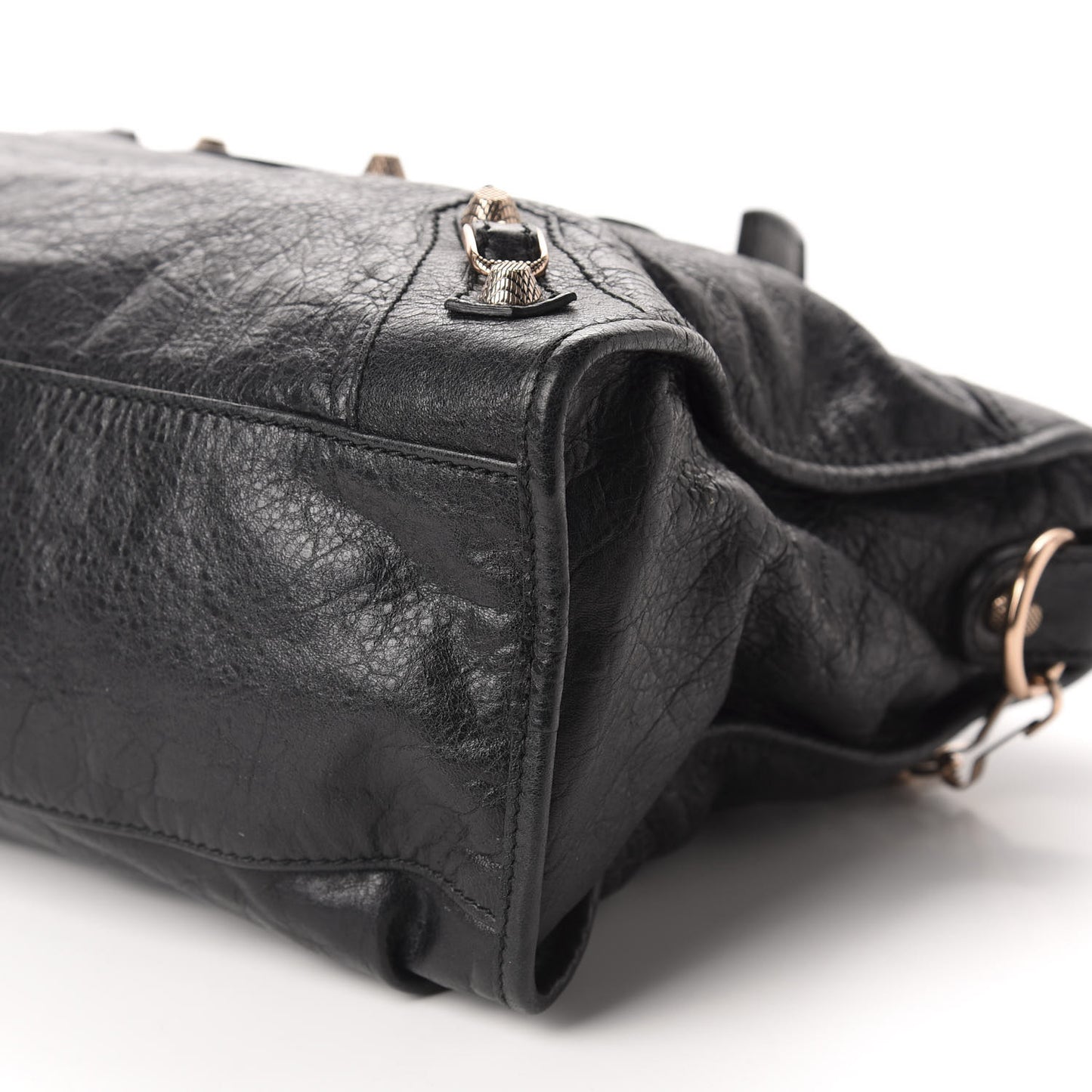 Agneau Giant 12 Rose Gold Hardware City Black