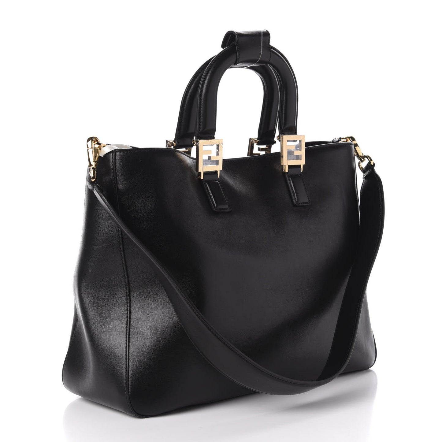 Vitello Glacier Medium FF Tote Black