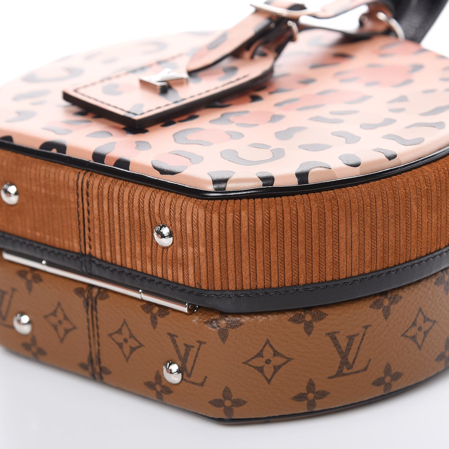 Reverse Monogram Leopard Petite Boite Chapeau