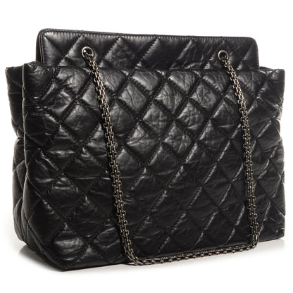 Chanel Aged Calfskin Reissue 2.55 Tote Black 3 of 7