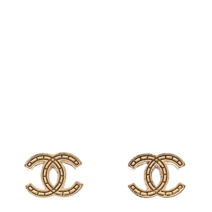 Chanel CC Earrings Gold 1 of 5