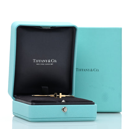 Tiffany 18K Yellow Gold Narrow T Wire Bracelet 4 of 4