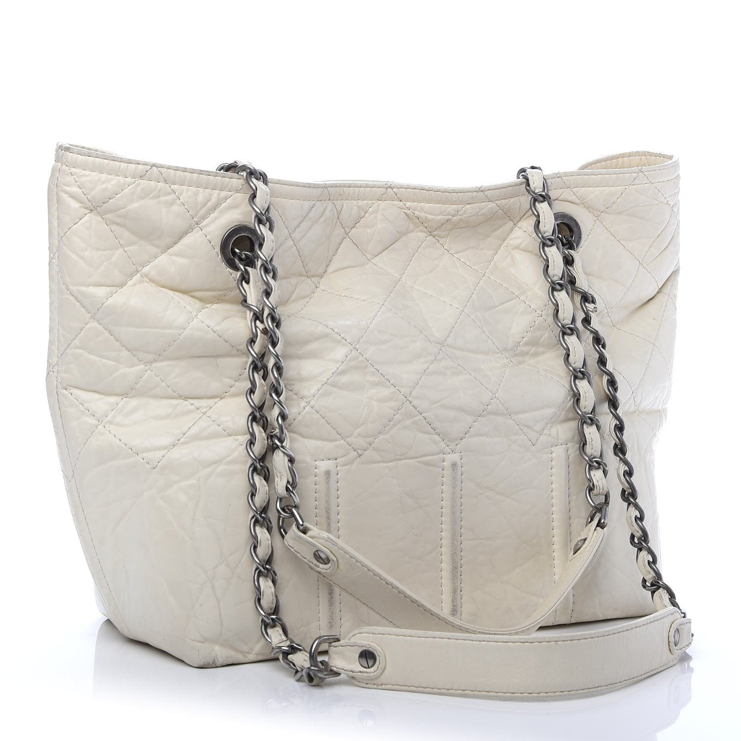 Chanel Calfskin Small Shopping In Moscow Tote Beige Clair 3 of 15