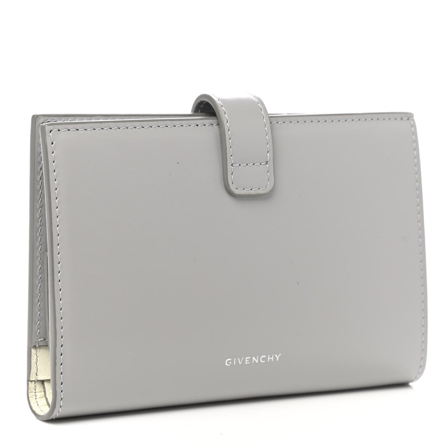 Smooth Box Calfskin 4G Wallet Cloudy Grey