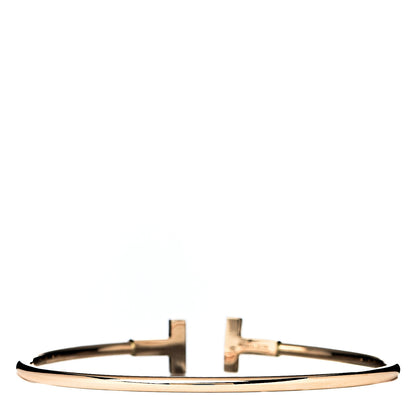 Tiffany 18K Rose Gold T Wire Bracelet 3 of 4