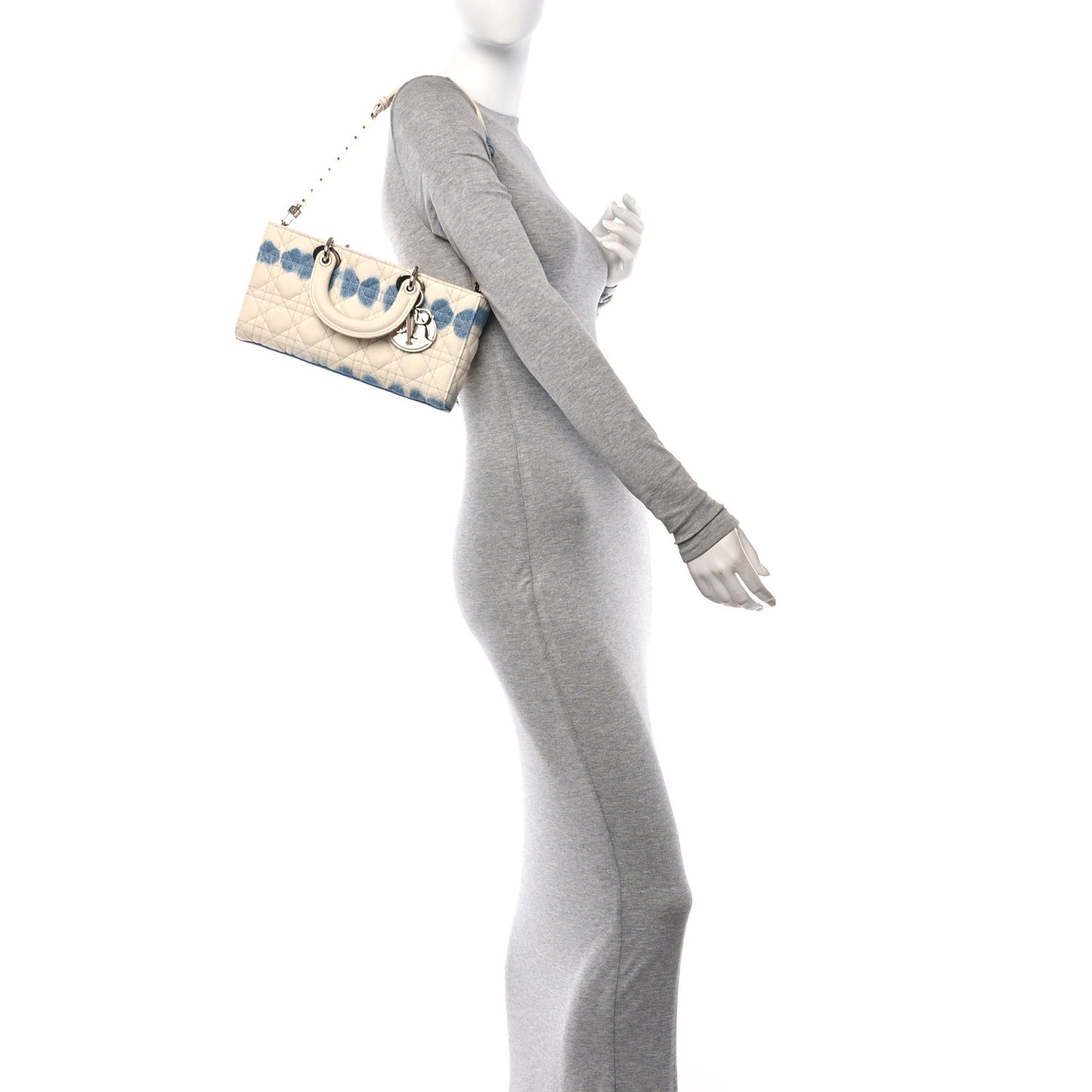 Denim Cannage Lady D-Joy White Blue