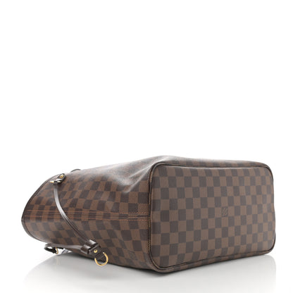 Louis Vuitton Damier Ebene Neo Neverfull MM Rose Ballerine 4 of 9