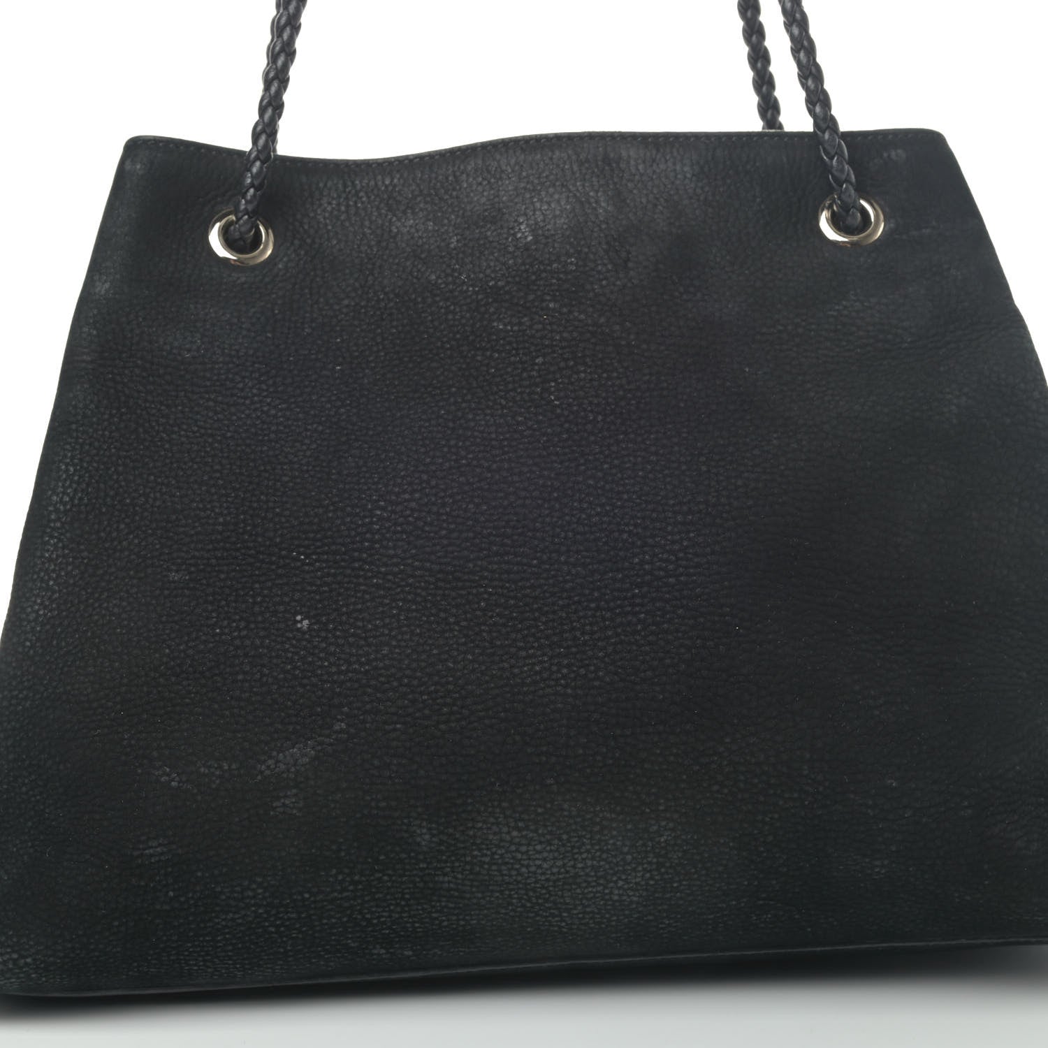 Gucci Calfskin Medium Braided Handle Gifford Tote Black 5 of 6