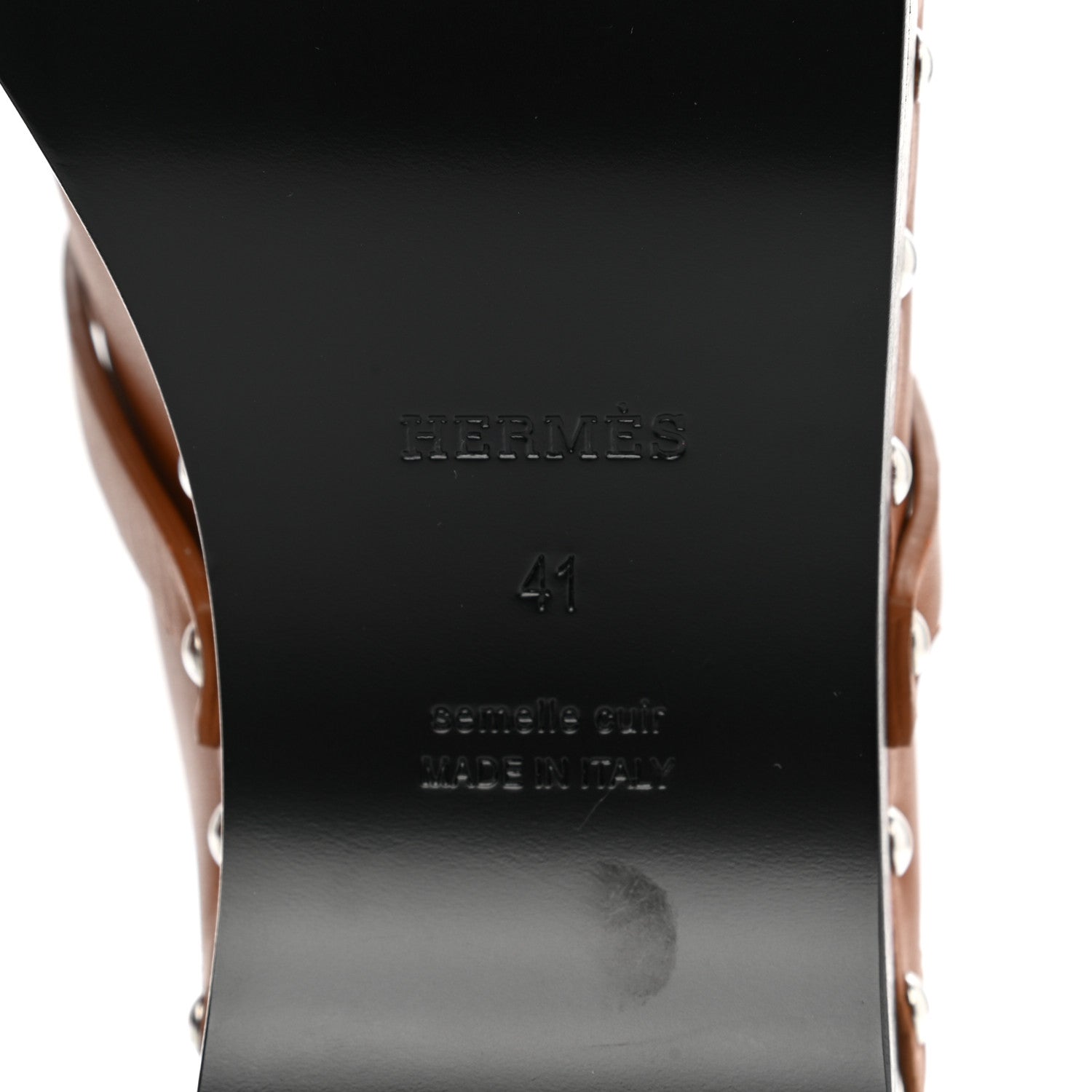 Hermes Heritage Calfskin Carlotta Mules 41 Naturel 6 of 8