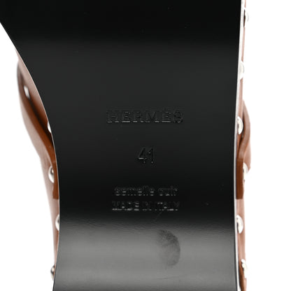 Hermes Heritage Calfskin Carlotta Mules 41 Naturel 6 of 8