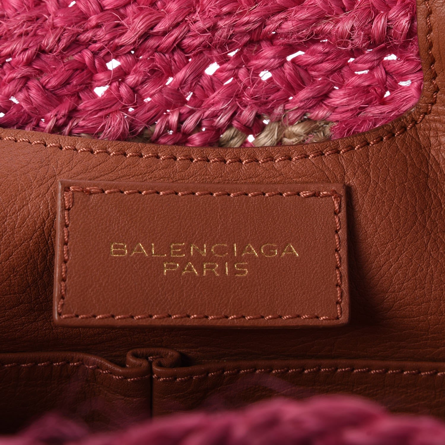 Balenciaga Panier Basket Tote Bag Pink Natural 6 of 7