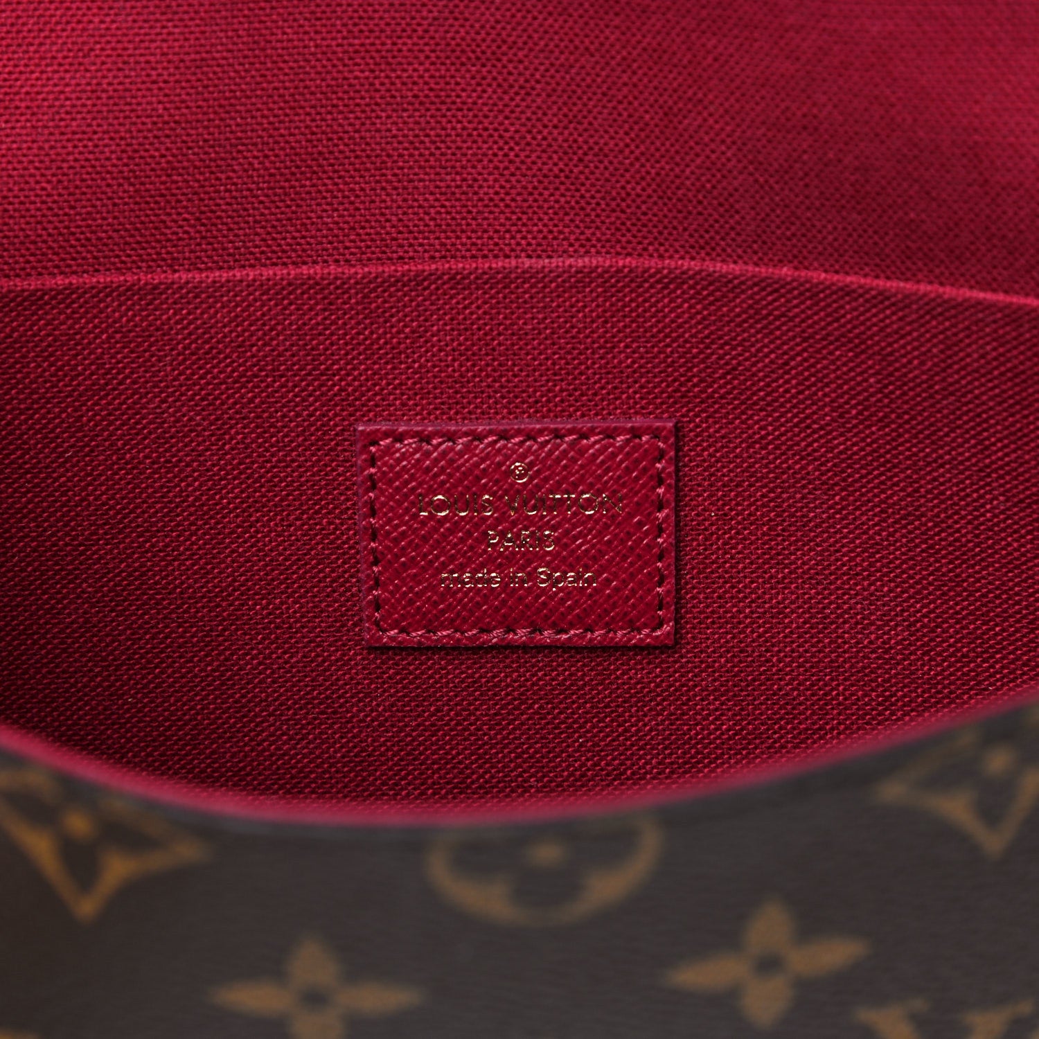 Louis Vuitton Monogram Pochette Felicie Chain Wallet Fuchsia 6 of 13