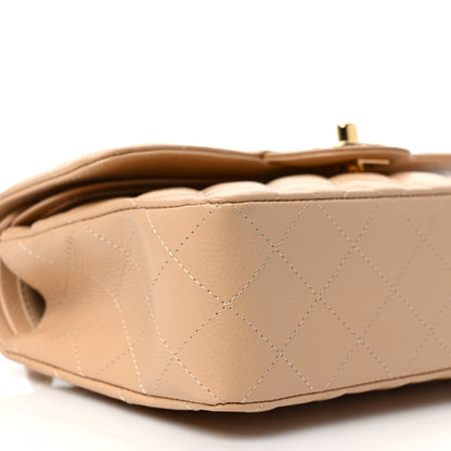 Chanel Caviar Quilted Small Double Flap Beige 8 of 10