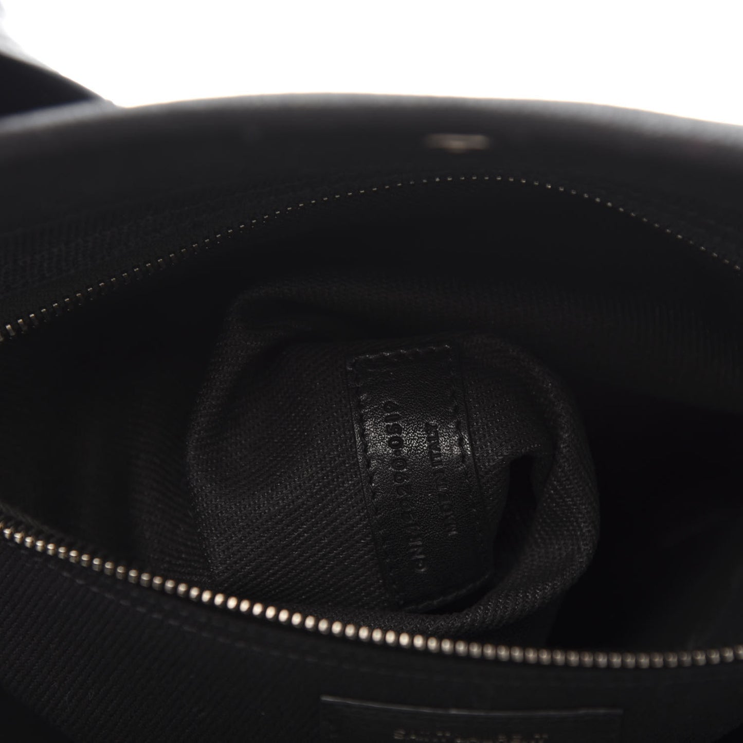 Linen Calfskin Rive Gauche Tote Black